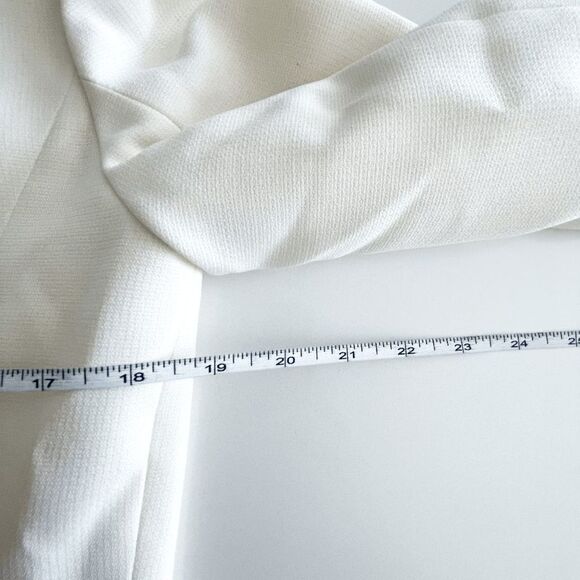 Evan Picone Womens Blazer Suit Jacket 3/4 Sleeve Cream Size 10 - Picture 5 of 7